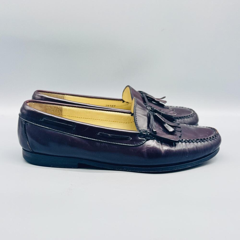 Cole Haan Men’s Tassel Loafers in Burgundy Leather